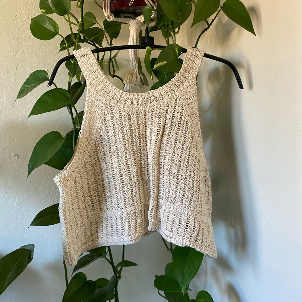 Crocheted Crop Tank